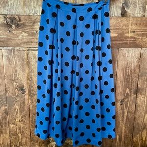 Who What Wear Polka Dot Skirt